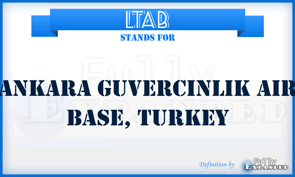 LTAB - Ankara Guvercinlik Air Base, Turkey