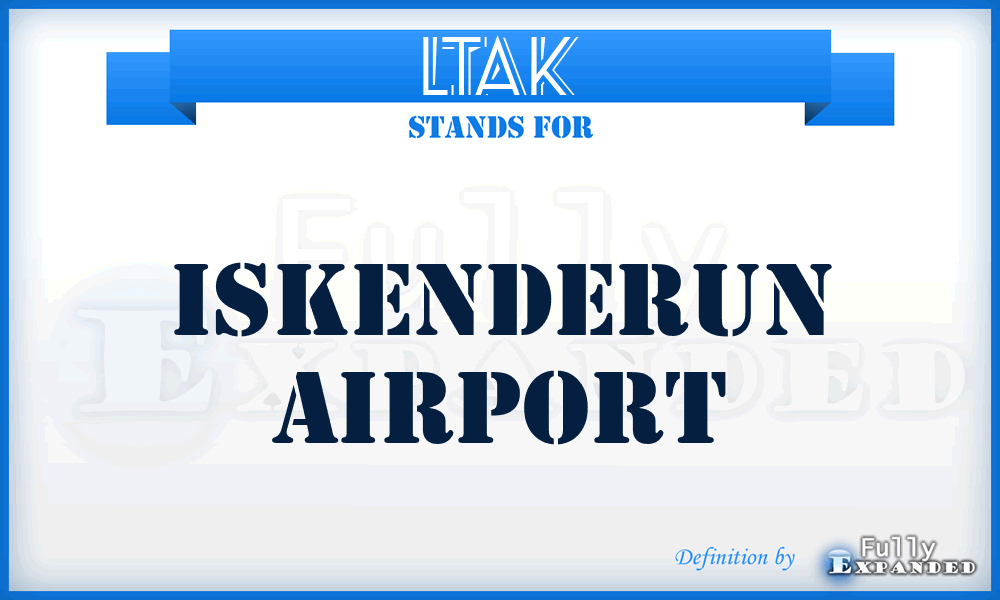 LTAK - Iskenderun airport