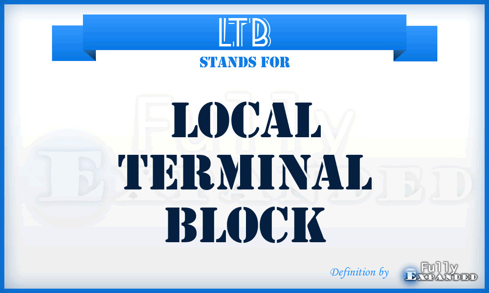 LTB - Local Terminal Block