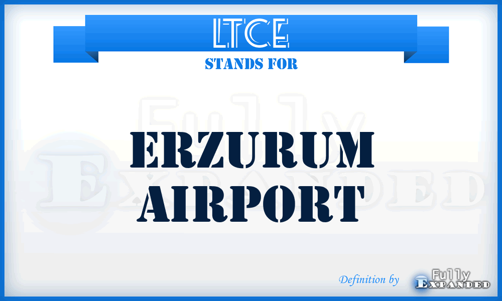 LTCE - Erzurum airport
