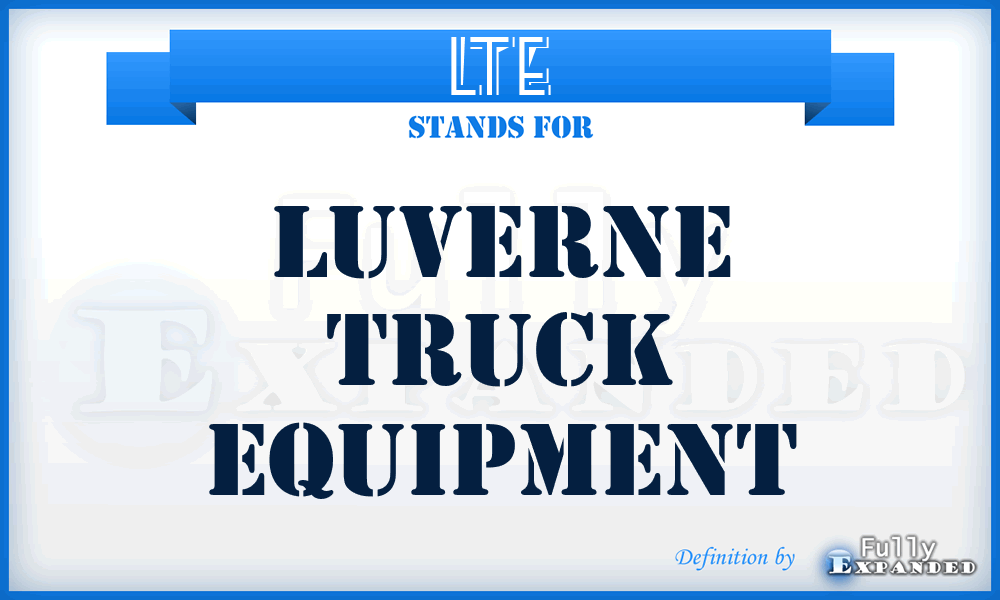 LTE - Luverne Truck Equipment