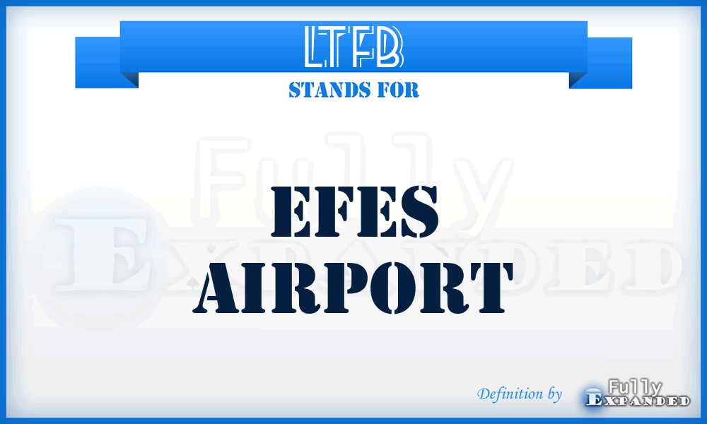 LTFB - Efes airport