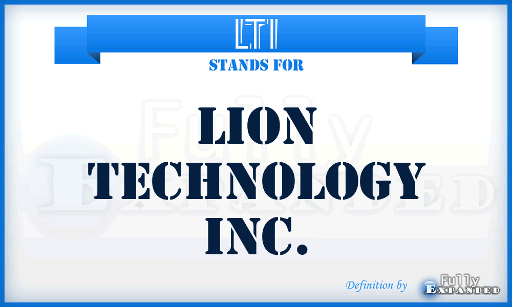 LTI - Lion Technology Inc.