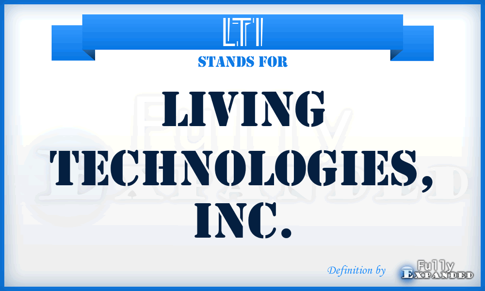 LTI - Living Technologies, Inc.