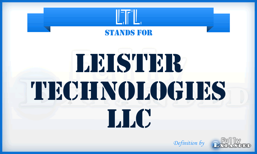 LTL - Leister Technologies LLC