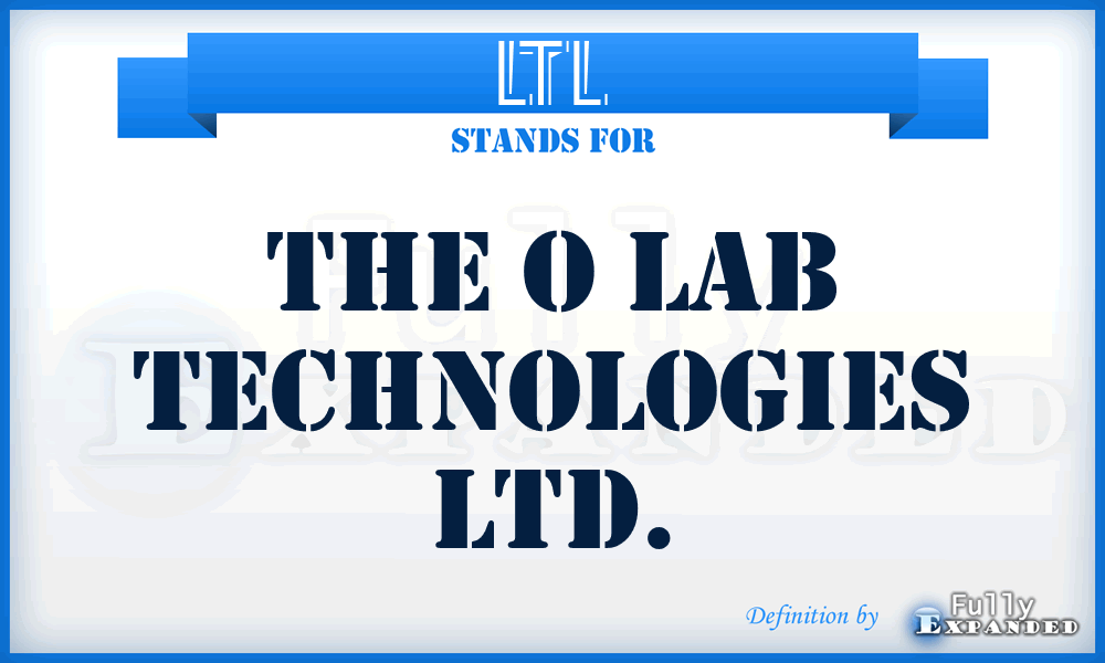 LTL - The o Lab Technologies Ltd.