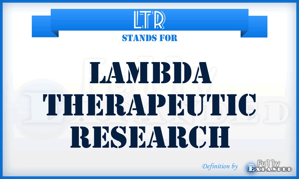 LTR - Lambda Therapeutic Research