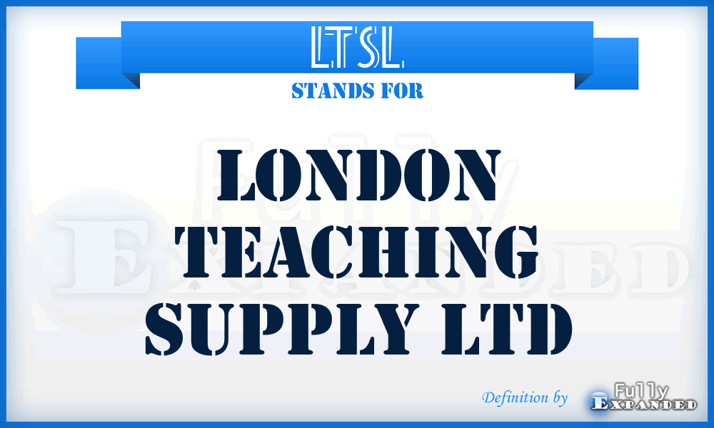 LTSL - London Teaching Supply Ltd
