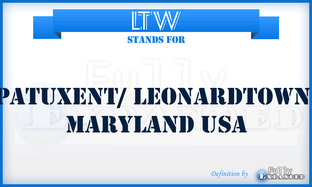 LTW - Patuxent/ Leonardtown, Maryland USA