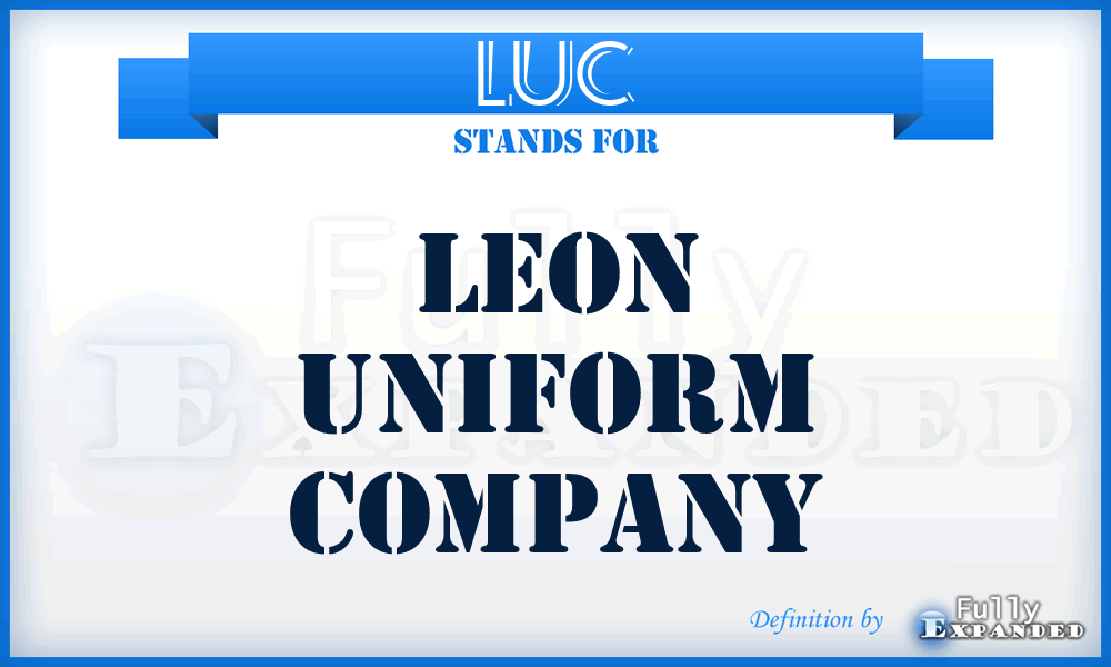 LUC - Leon Uniform Company