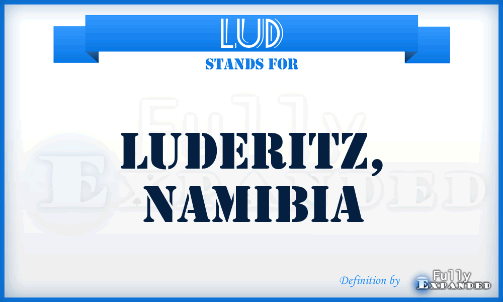 LUD - Luderitz, Namibia