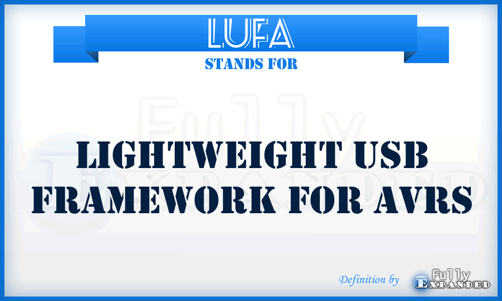 LUFA - Lightweight USB Framework for AVRs