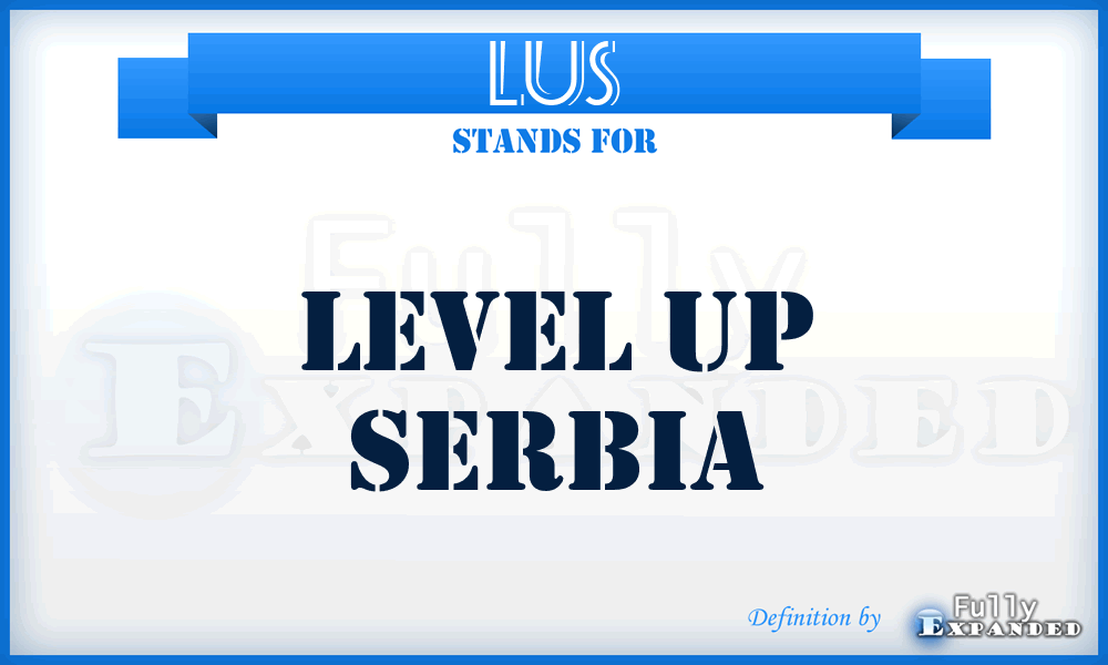 LUS - Level Up Serbia