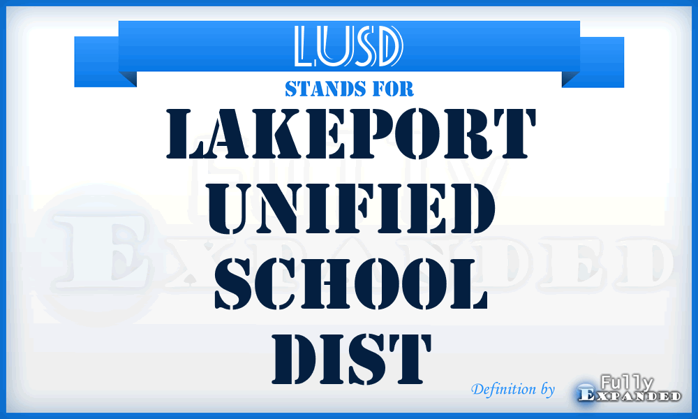 LUSD - Lakeport Unified School Dist