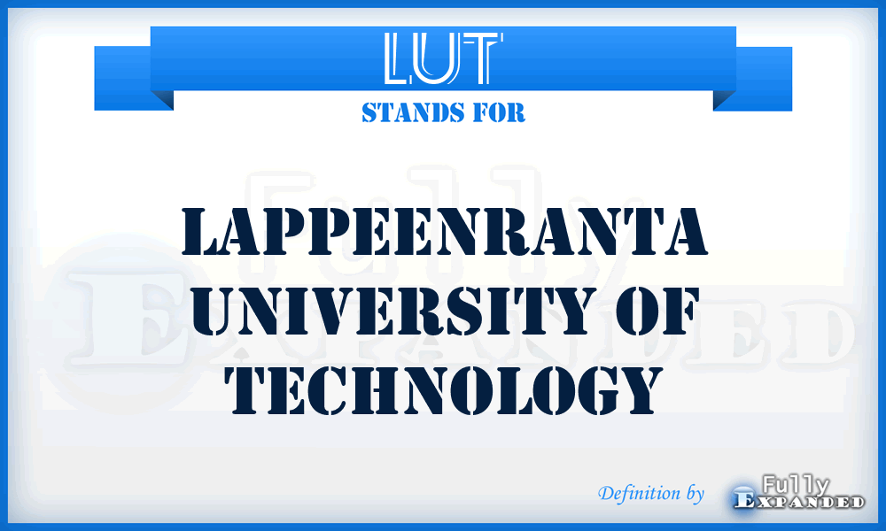 LUT - Lappeenranta University of Technology
