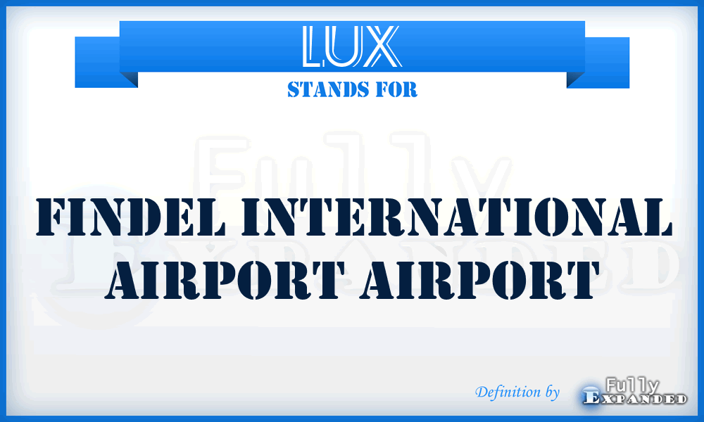 LUX - Findel International Airport airport