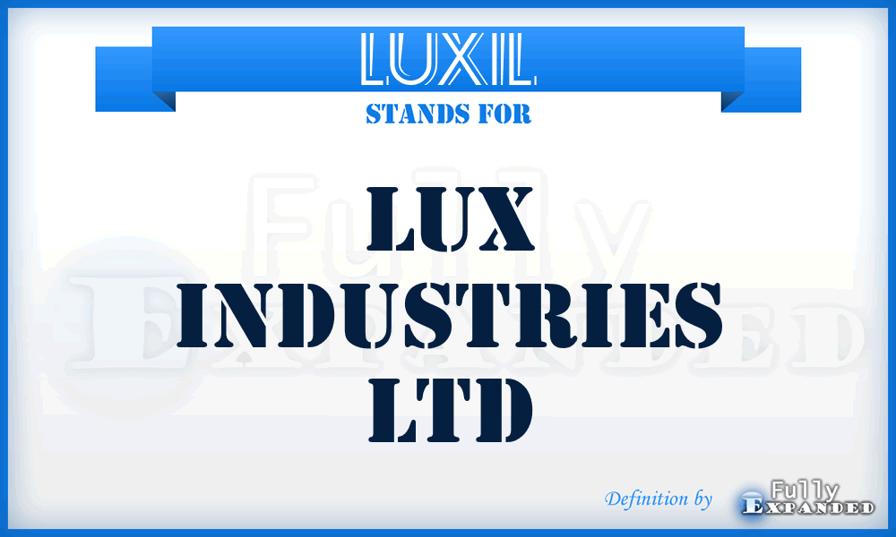 LUXIL - LUX Industries Ltd