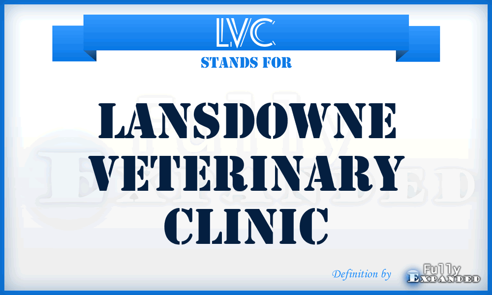 LVC - Lansdowne Veterinary Clinic