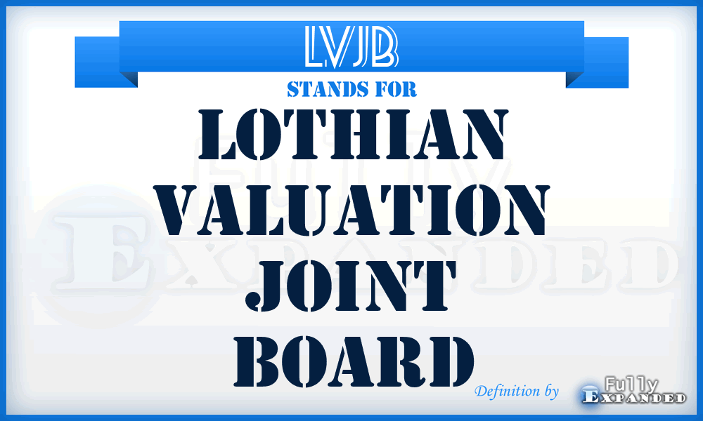 LVJB - Lothian Valuation Joint Board