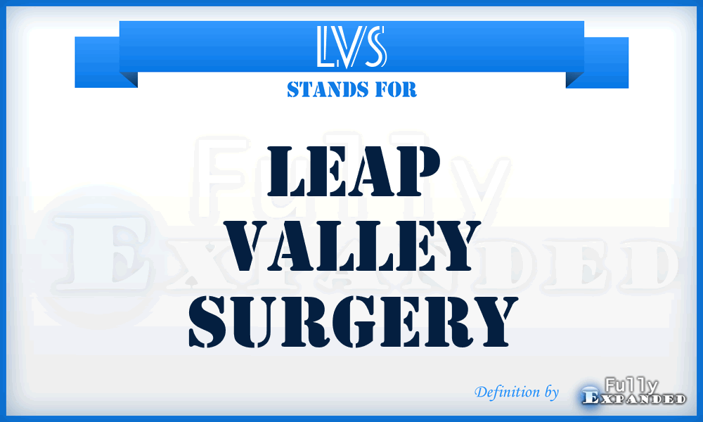 LVS - Leap Valley Surgery