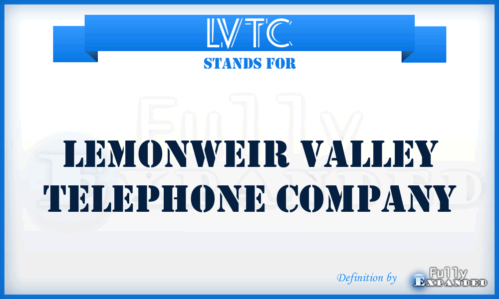 LVTC - Lemonweir Valley Telephone Company