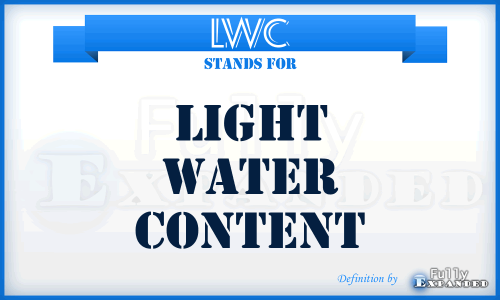 LWC - Light Water Content