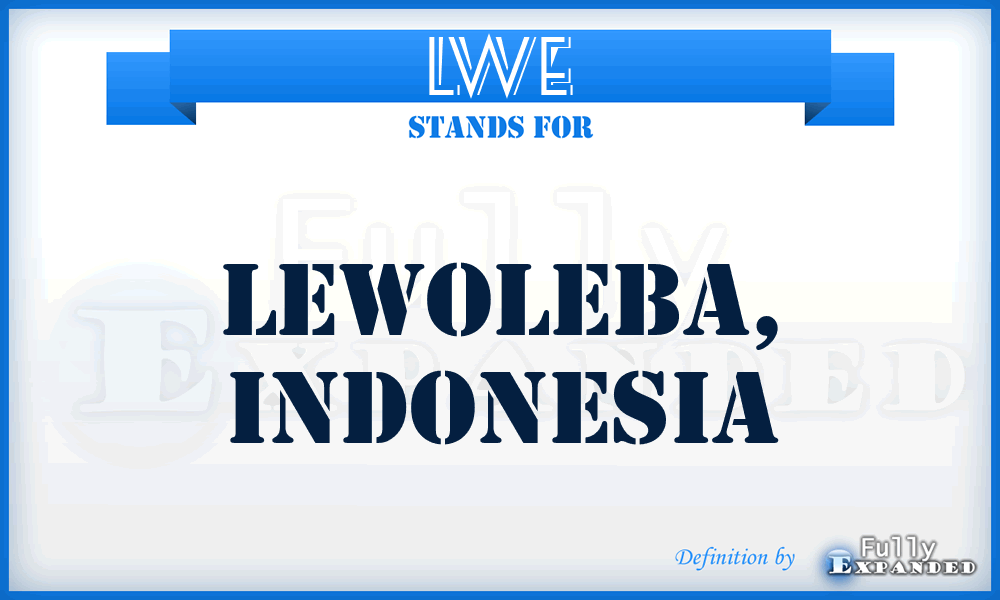 LWE - Lewoleba, Indonesia