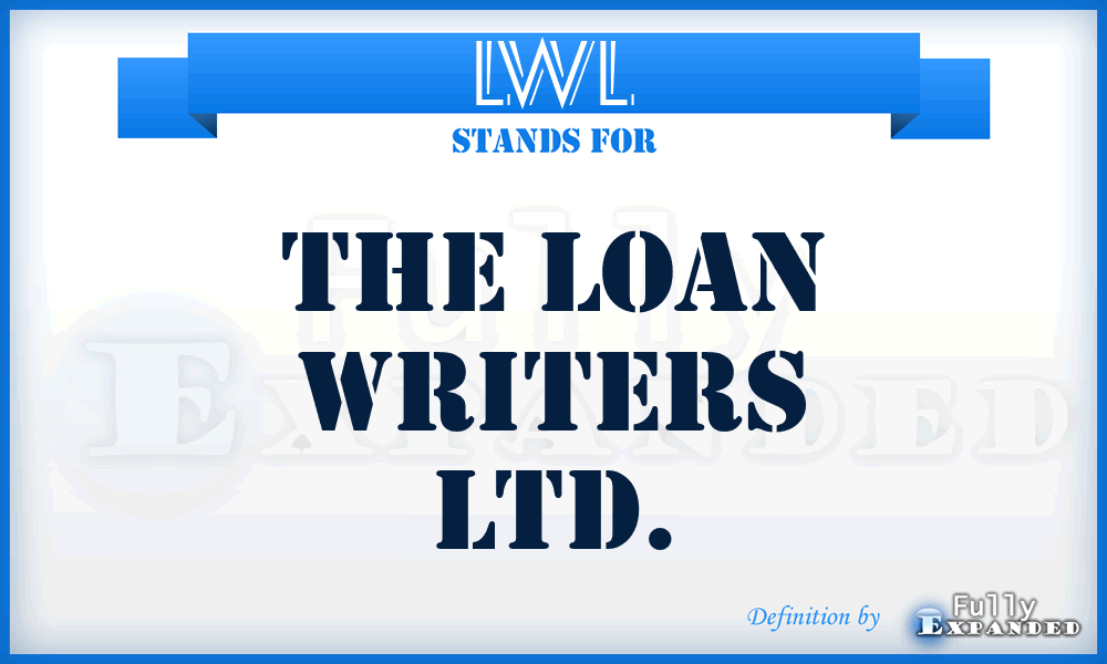 LWL - The Loan Writers Ltd.