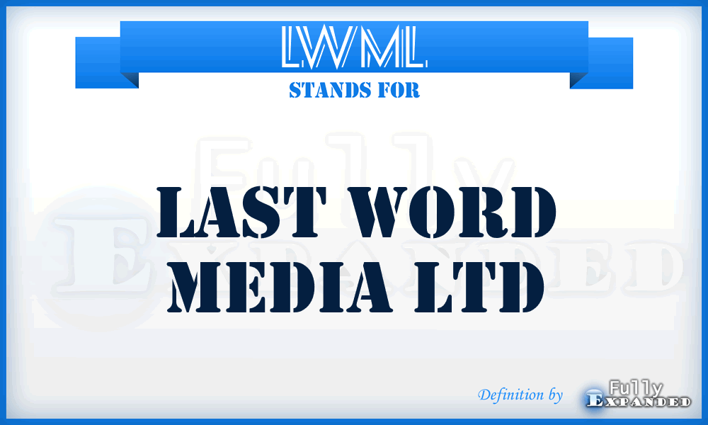 LWML - Last Word Media Ltd