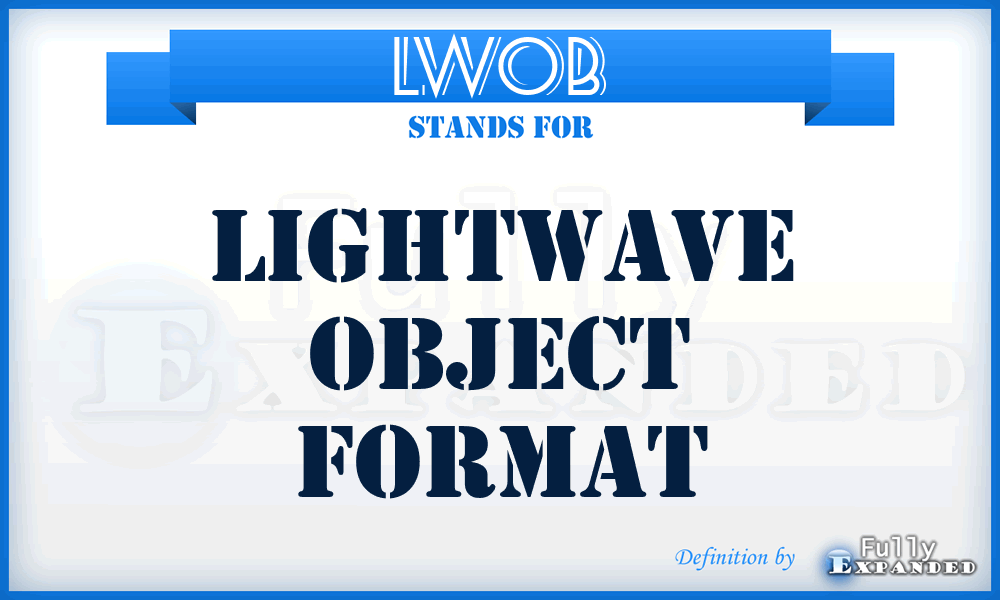 LWOB - Lightwave Object Format