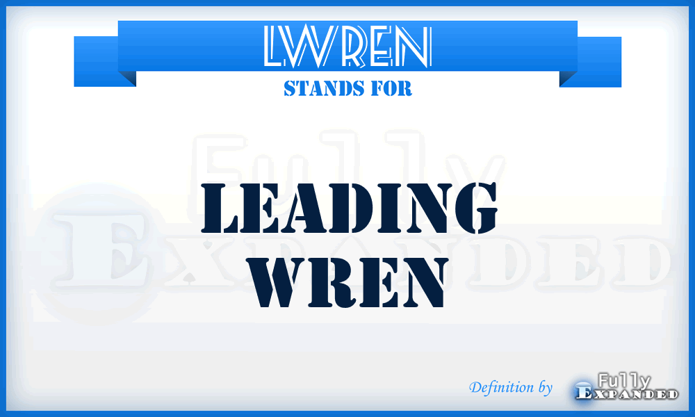 LWREN - Leading Wren