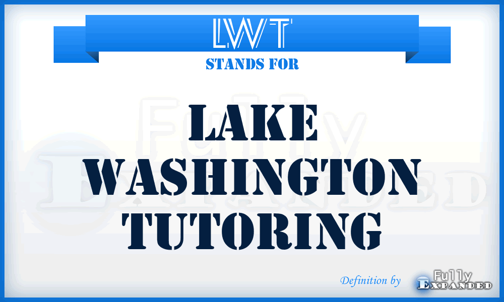 LWT - Lake Washington Tutoring