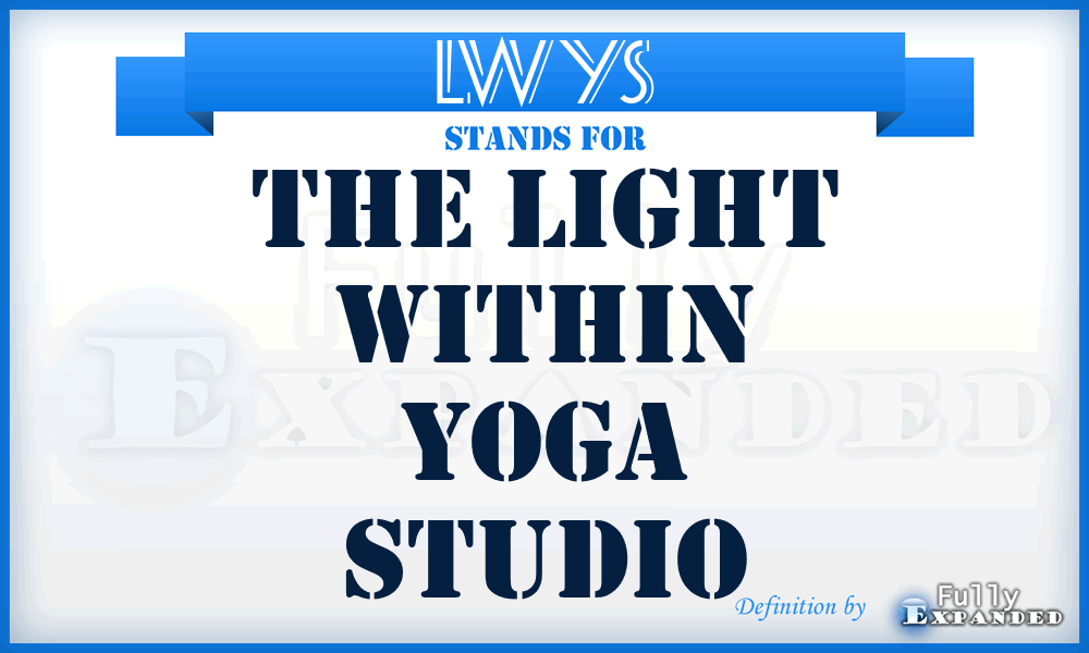 LWYS - The Light Within Yoga Studio