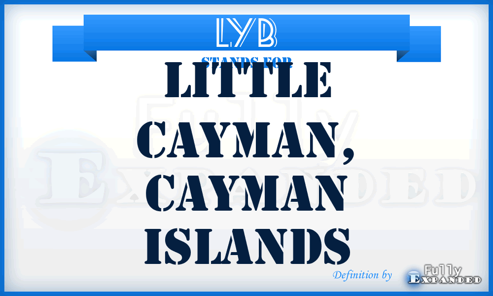 LYB - Little Cayman, Cayman Islands