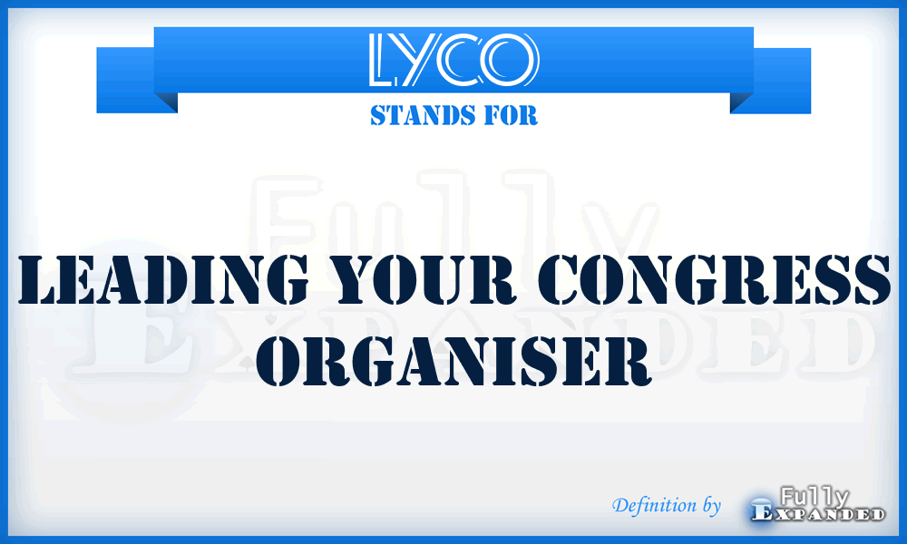 LYCO - Leading Your Congress Organiser