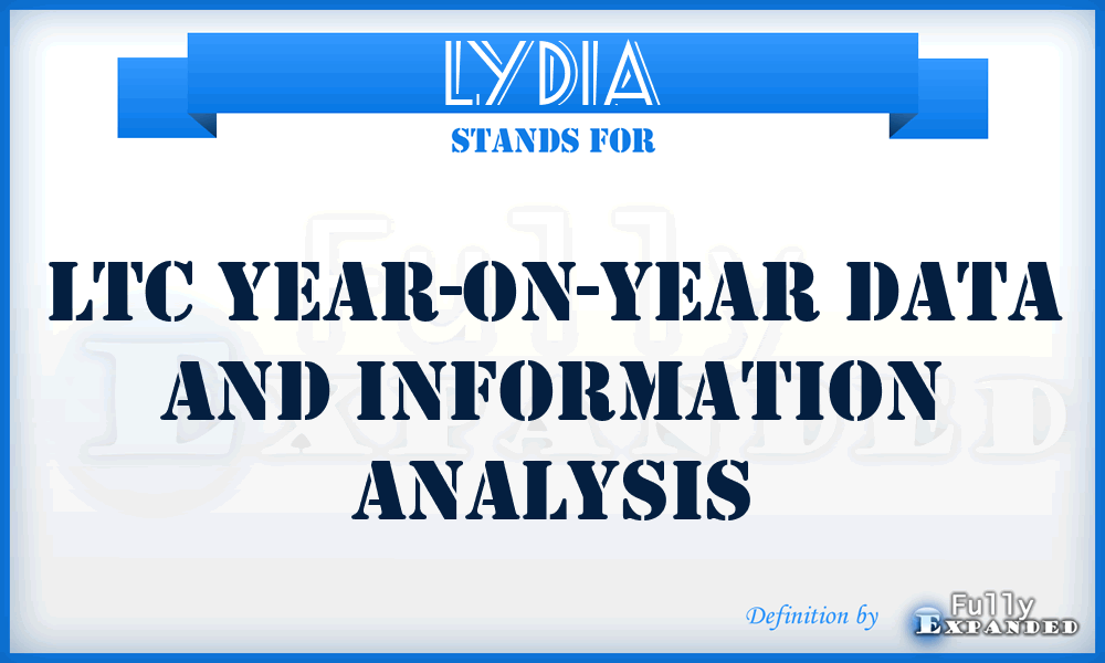LYDIA - LTC Year-on-year Data and Information Analysis
