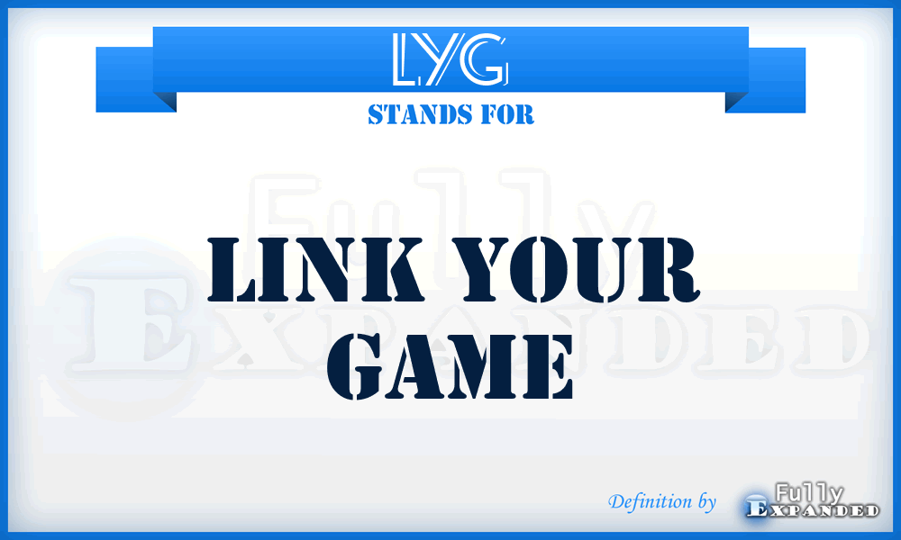 LYG - Link Your Game