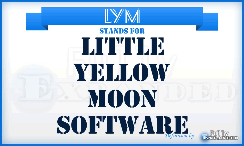 LYM - Little Yellow Moon Software