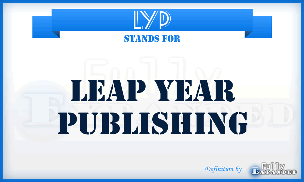 LYP - Leap Year Publishing
