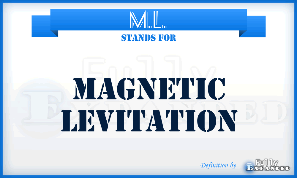 M.L. - Magnetic Levitation