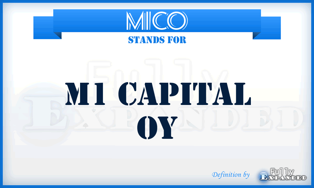M1CO - M1 Capital Oy