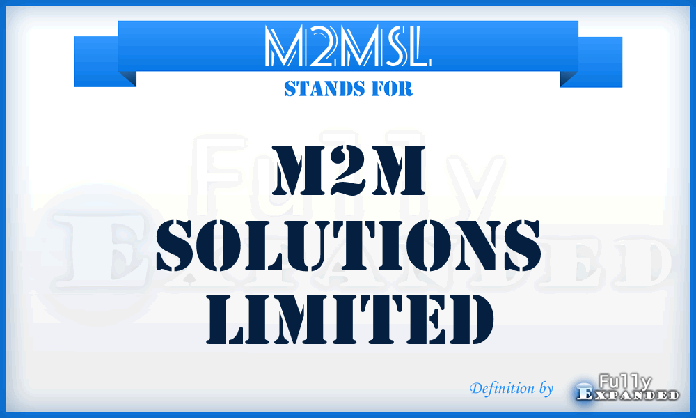 M2MSL - M2M Solutions Limited