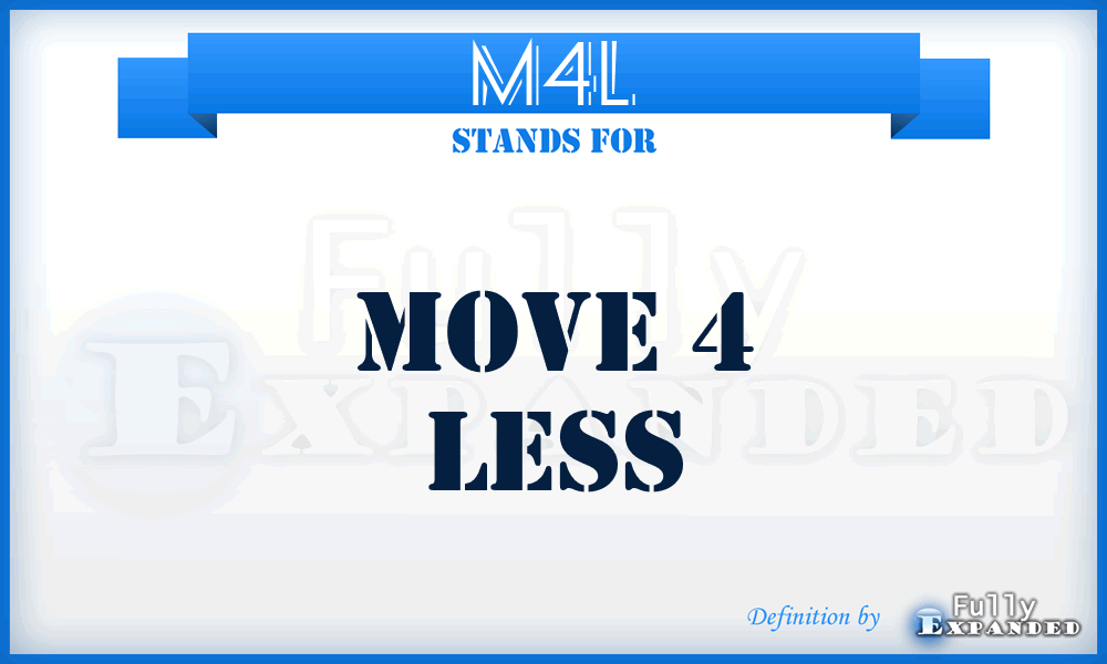 M4L - Move 4 Less