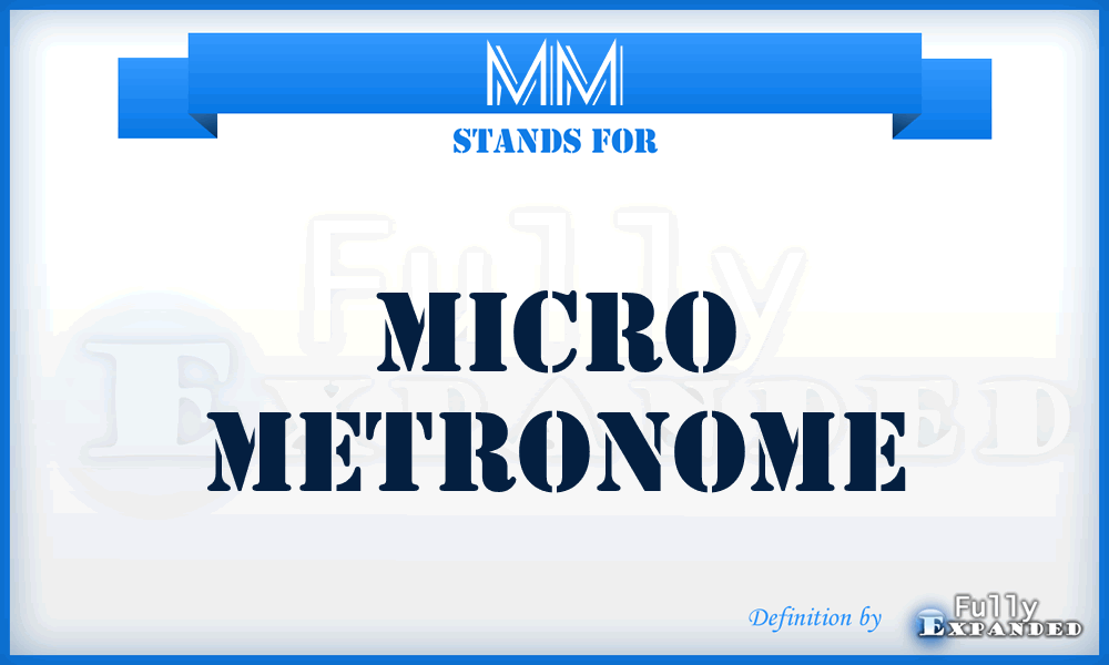 MM - Micro Metronome