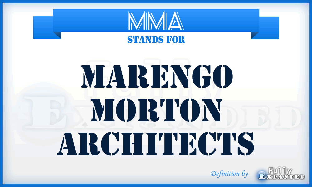 MMA - Marengo Morton Architects