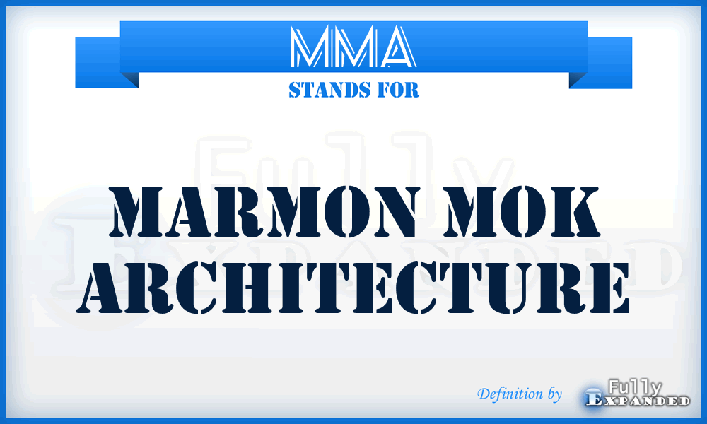 MMA - Marmon Mok Architecture