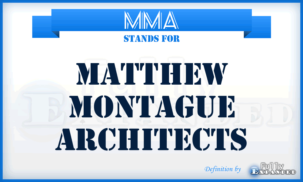 MMA - Matthew Montague Architects
