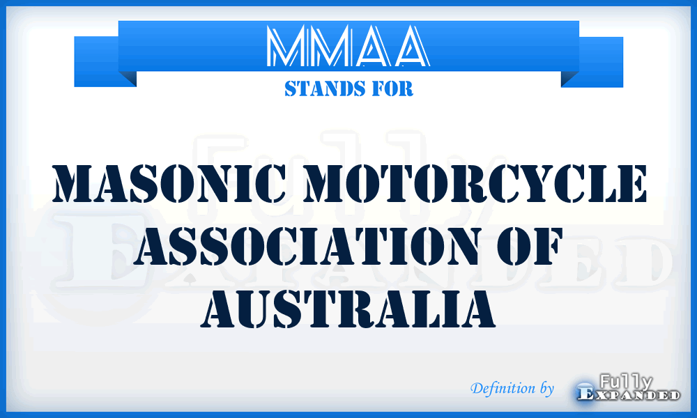 MMAA - Masonic Motorcycle Association of Australia