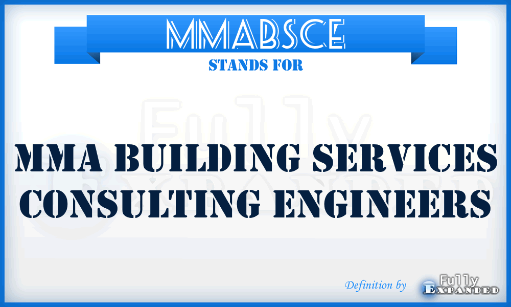 MMABSCE - MMA Building Services Consulting Engineers