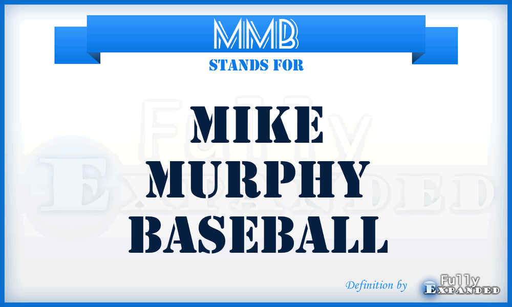 MMB - Mike Murphy Baseball